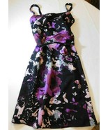 Lane Bryant Women&#39;s Ladies Dress Size 14 Sleeveless Black Pink Purple 33... - £30.41 GBP