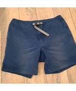 Duluth Trading womens shorts sz M MEDIUM navy blue 7&quot; inseam canvas cott... - $459.82 MXN
