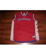 Majestic NBA Hardwood Classics Philadelphia Sixers Red Jersey 3XL Free s... - $52.43