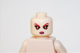 Gift Toys Head Iritated female Head DIY Minifigure Mini Action Figures - £6.02 GBP