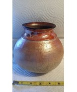 Luke Metz  signed RAKU Iridescent Sedona AZ 2007 art pottery copper glaz... - £22.62 GBP