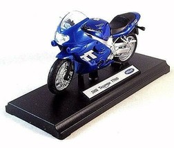 Triumph TT600,2002 Metallic Blue Welly 1/18 Diecast Motorrad Sammelmodell - £25.99 GBP