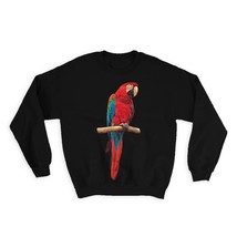Macaw : Gift Sweatshirt Bird Cute Colorful Parrot Exotic Nature - £22.71 GBP