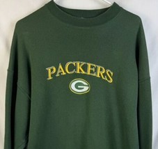 Vintage Green Bay Packers Sweatshirt Embroidered Crewneck NFL Football X... - $29.99