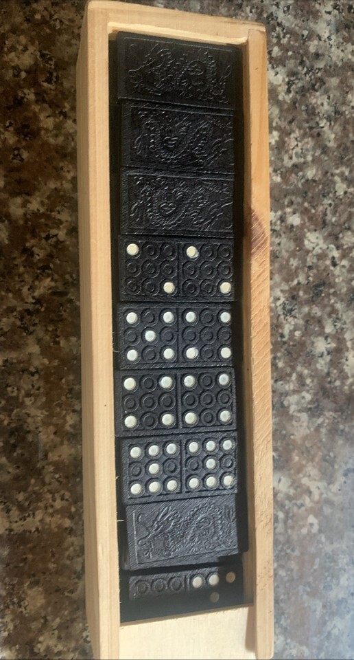 Schiller Math Wooden Dominoes 47 Vintage Learn Mathematics Learning Tools READ Item image 2