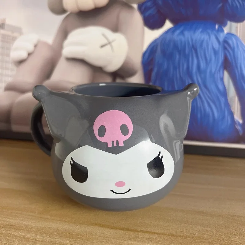 400ml Kawaii Sanrio Kuromi Ceramic Water Cup Cute Cartoon Mug High Capacity - £20.08 GBP