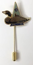 Vintage Lions Club Duck Stick Pin Lioness of Lions 1990 1991 5M7 Hat Jacket Vest - £9.59 GBP
