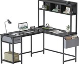 L Shaped Desk With Hutch, 58&quot; Corner Computer Desk With Drawer,Home Offi... - $324.99