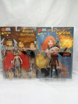 Lot Of (2) Skybolt Toyz Hobby Platinum Letha And Fire Skin Cynder Action Figures - $32.08