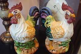 Heartfelt Kitchen Creations by Youngs rooster cookie jars, large[*] - £51.37 GBP