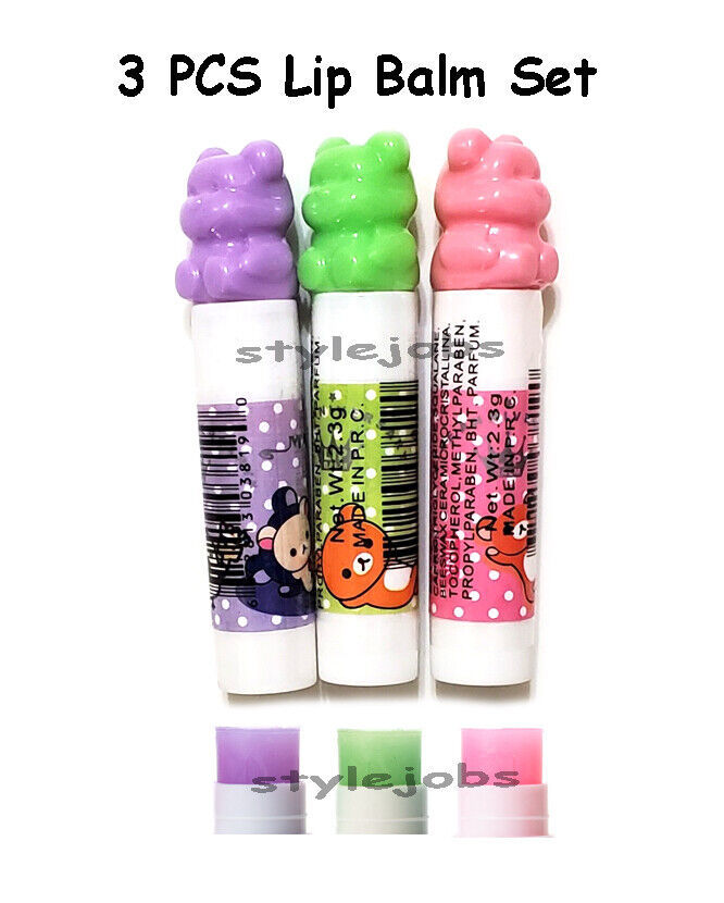 Moisturizing Sweet Cute Lip Balm 3 PCS Set - $4.93
