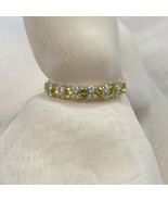 0.50 TCW Round Brilliant Cut White Yellow Diamond Wedding Band 14k yello... - €540,64 EUR