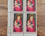 US Stamp Christmas Memling National Gallery of Art 5c Used Block of 4 - £1.48 GBP