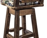 Montana Woodworks Homestead Collection Counter Height Swivel Barstool wi... - £613.90 GBP