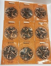 9 Vintage Mid Century Antique Copper Backplate MCM NOS - £71.94 GBP