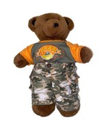 Build A Bear Bear With Bear Squad Outfit Camouflage Teddy Orange - $10.11