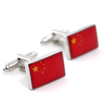 Chinese Flag Cufflinks High Quality China Heritage National Pride New W Gift Bag - £9.55 GBP