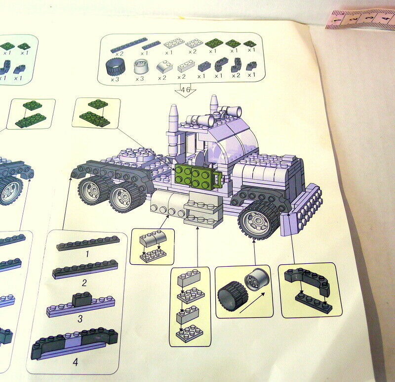 Best Lock Construction Toys Instructions manual only for 021HS Truck 2012  - $11.83