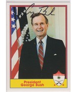 George H.W. Bush Signed Autographed 1991 Pacific Desert Shield Trading Card - $191.12 CAD