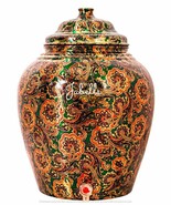 Printed Design Copper Water Dispenser Pot Matka Stoarage Home Garden - 6Ltr - $2,218.29 MXN