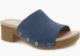 Dansko Women&#39;s Giana Milled Nubuck Slide Sandal in Blue Sz 41 US 10.5-11 M - £78.91 GBP