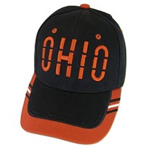 Ohio Window Shade Font Men&#39;s Adjustable Baseball Cap (Black/Red) - £11.68 GBP