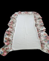 Vintage Ralph Lauren Twin Ruffled Bedskirt Floral Southampton Beach House - £54.81 GBP
