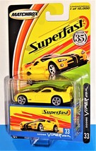 Matchbox 2004 SuperFast Series #33 Dodge Viper GTS R Yellow 1/10,000 - £8.54 GBP