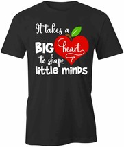 It Takes A Big Heart T Shirt Tee Short-Sleeved Cotton Clothing Teacher S1BCA852 - £18.75 GBP+