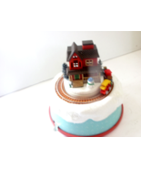 RARE 1987 Enesco Small World of Music &quot;THE CHRISTMAS HOUSE&quot; plays music ... - £32.04 GBP