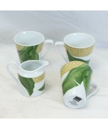 Rain Forest Mugs and Cream Pitcher 222 Fifth PTS  Rainforest - $36.25 CAD