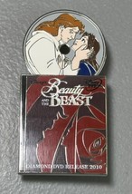 Disney Beauty and the Beast Diamond DVD Release Belle &amp; Prince Adam Pin - £19.98 GBP