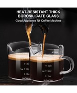 2Pcs Espresso Cup with Handle, Double Spout Glass Measuring Cup with Dua... - $181.44 MXN