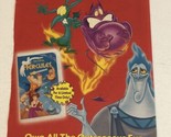 Disney Hercules Vintage Print Ad Advertisement pa19 - £6.32 GBP