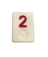 Pressman Rummikub Red 2 Tile Original Replacement Game Piece Smooth Back u - £5.29 GBP