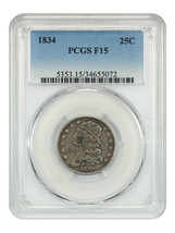 1834 25C Pcgs F15 - £142.45 GBP