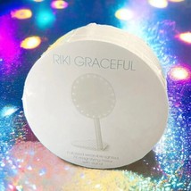 Riki Graceful Round Handheld 7x LED Magnifying Face Mirror New In Box RV $125 - £79.12 GBP