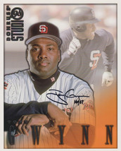 Tony Gwynn (d. 2014) Signed Autographed 1998 Donruss Studio 8x10 Photo San Diego - £55.94 GBP