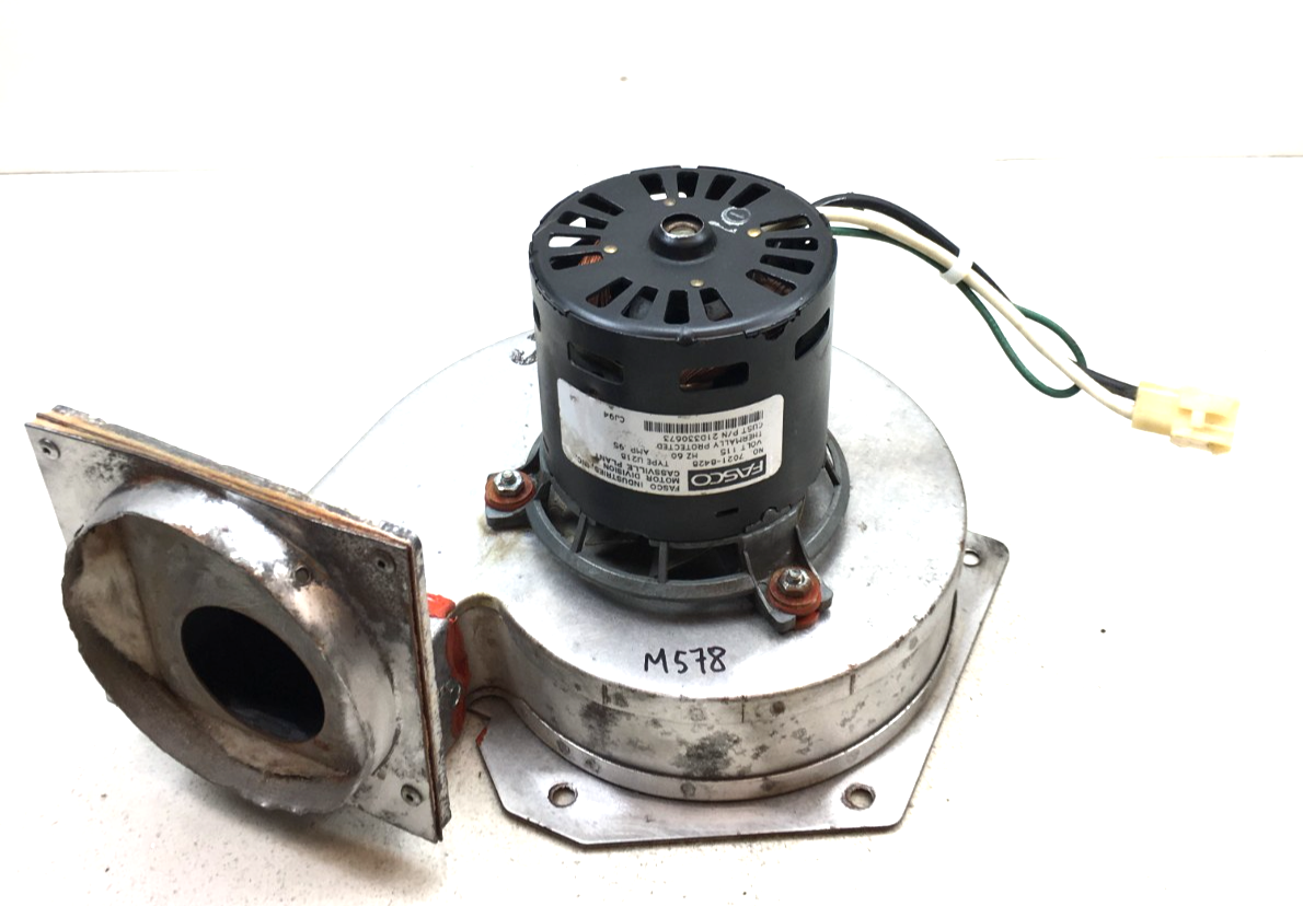Fasco 7021-8428 Draft Inducer Assembly Trane 21D330673 115V used #M578 - $65.00