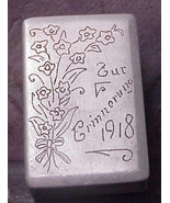 1918 Victorian Estonian Allumettes Matchbox France Art Nouveau St Louis ... - $20.58 CAD