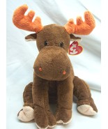 TY Pluffies NICE SOFT BROWN LUMPY THE MOOSE 9&quot; Plush Stuffed Animal Toy ... - $546.79 MXN