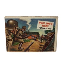 VTG 1954 Topps Scoops #32 World War II Begins  Card - £24.10 GBP