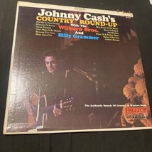 Johnny Cash Country Round-Up Wilburn Bros  Billy Grammer Vinyl LP Hilltop Record - £8.25 GBP
