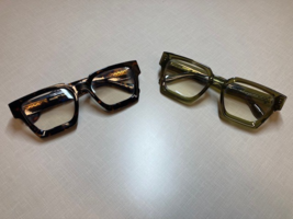 Lot of 2 VISOONE  River Blue Block Glasses Tortoise Shell/Olive Green - $15.00