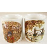 Vistaprint Lot of 2 Cups Mugs, Tower of London Beefeater &amp; London Bridge... - $336.08 MXN