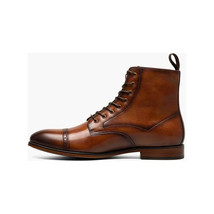 Stacy Adams Henry Cap Toe Lace Up Boot Leather Tan 25718-240 image 5