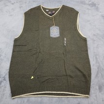 Old College Inn Sweater Mens XL  Brown Vest Sleeveless V Neck NWT! - £20.30 GBP