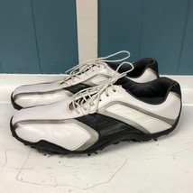 Footjoy Junior Golf Cleats Shoes 6M White Black Silver mens size 9.5 M 5... - £42.36 GBP