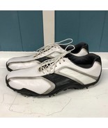 Footjoy Junior Golf Cleats Shoes 6M White Black Silver mens size 9.5 M 5... - £41.79 GBP