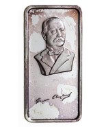 Grover Cleveland - Hamilton Mint 1 oz 999 Fine Silver Art Bar 1975 - £58.72 GBP